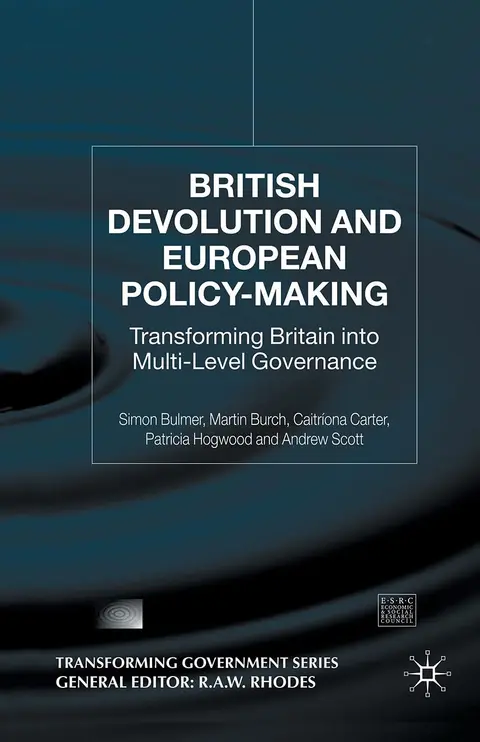 Cover of British Devolution and European Policy-making