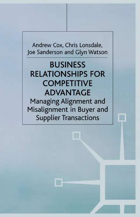 Cover of Business Relationships for Competitive Advantage
