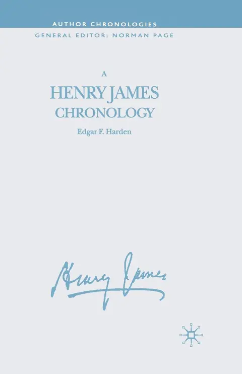 Cover of A Henry James Chronology