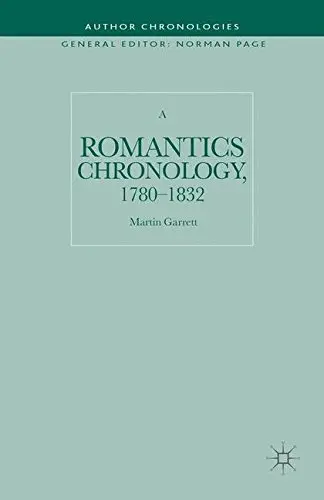 Cover of A Romantics Chronology, 1780-1832