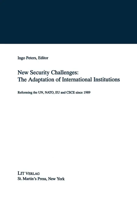 Cover of New Security Challenges
