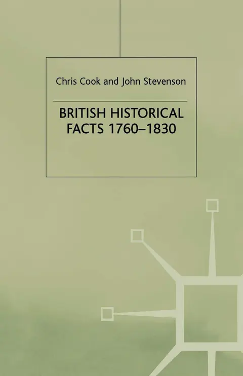 Cover of British Historical Facts, 1760-1830
