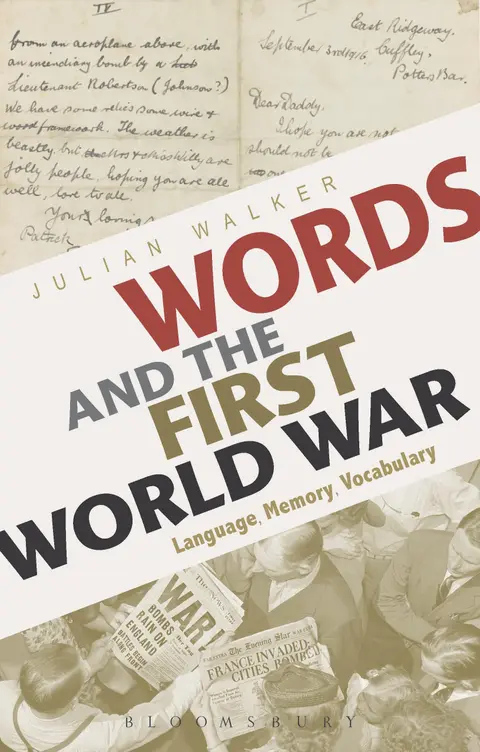Cover of Words and the First World War