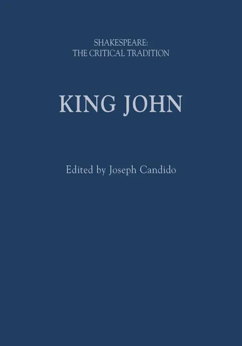 Cover of King John