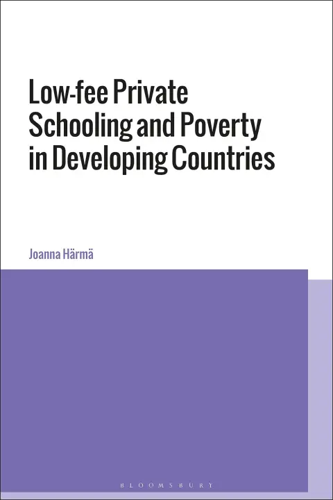 Cover of Low-Fee Private Schooling and Poverty in Developing Countries
