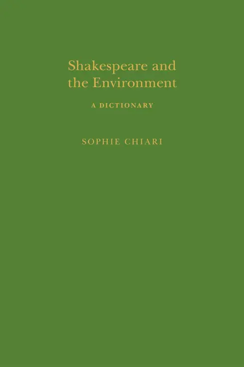 Cover of Shakespeare and the Environment
