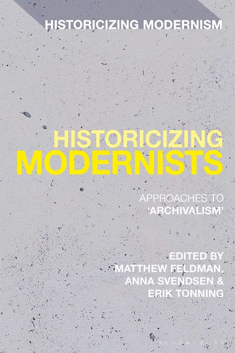 Cover of Historicizing Modernists