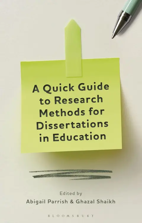 Cover of A Quick Guide to Research Methods for Dissertations in Education