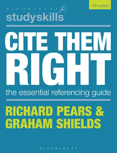 Cover of Cite Them Right