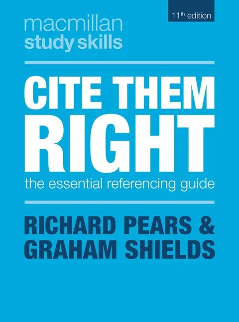 Cover of Cite Them Right