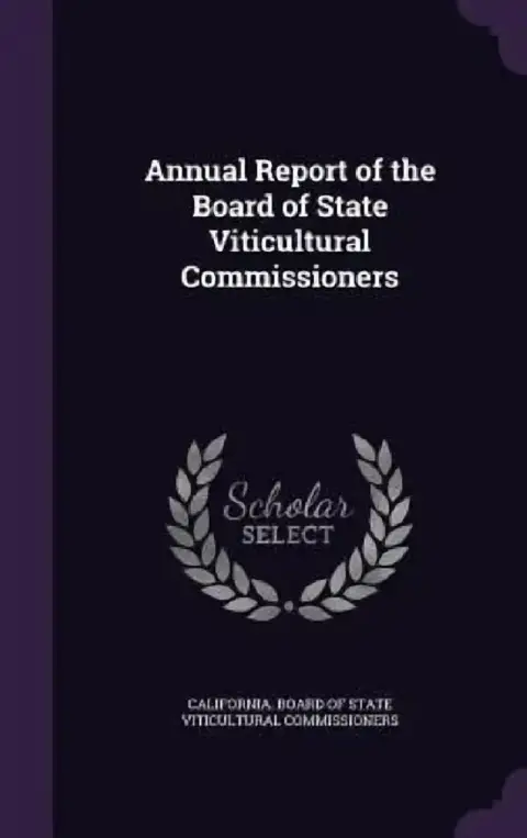Cover of Annual Report of the Board of State Viticultural Commissioners