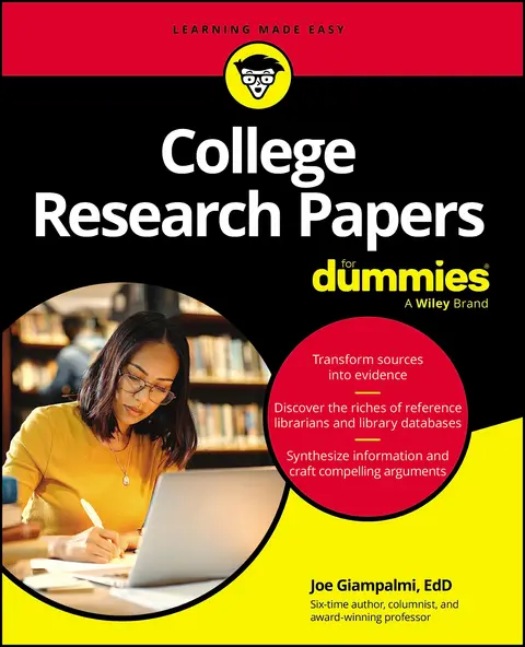 Cover of College Research Papers for Dummies