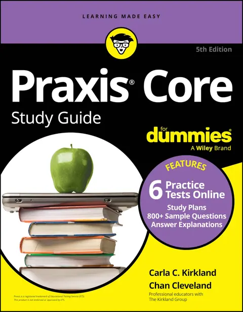 Cover of Praxis Core Study Guide for Dummies