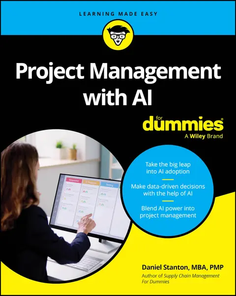 Cover of Project Management with AI for Dummies