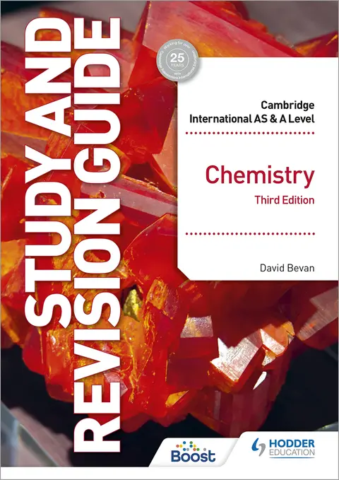 Cover of Cambridge International AS/A Level Chemistry Study and Revision Guide Third Edition