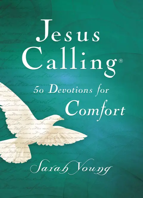 Cover of Jesus Calling, 50 Devotions for Comfort, Hardcover, with Scripture References