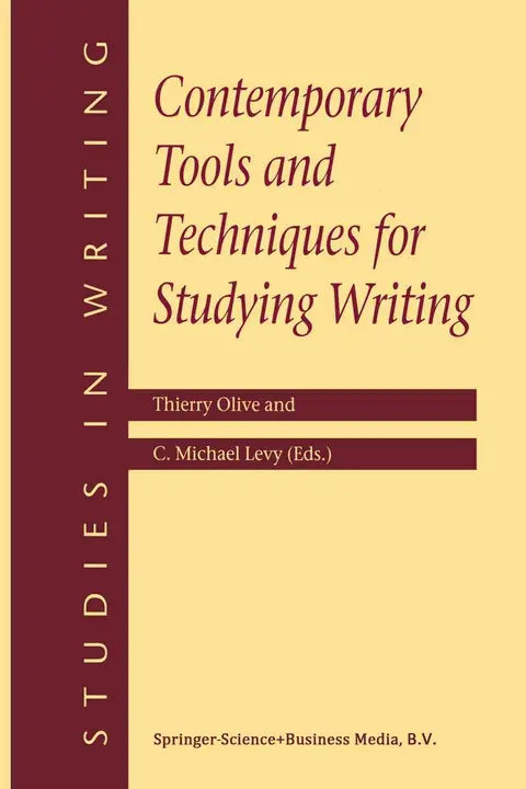 Cover of Contemporary Tools and Techniques for Studying Writing