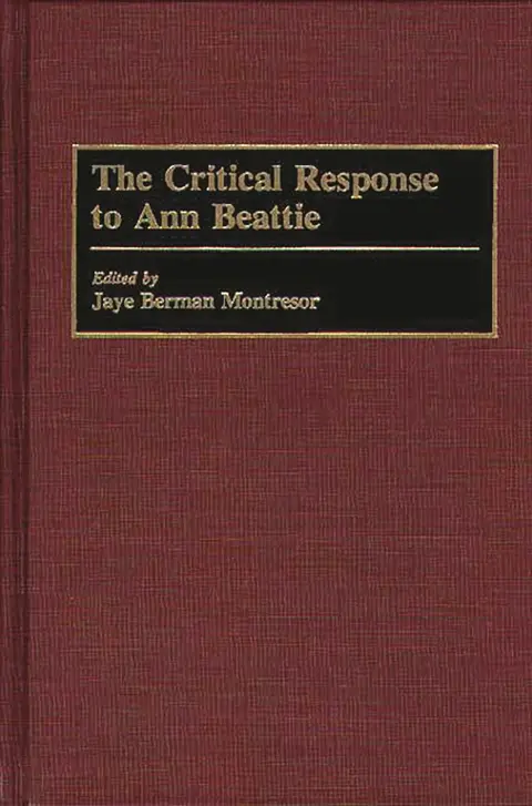 Cover of The Critical Response to Ann Beattie