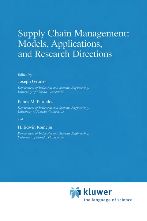 Cover of Supply Chain Management