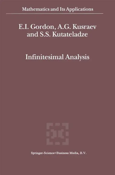Cover of Infinitesimal Analysis