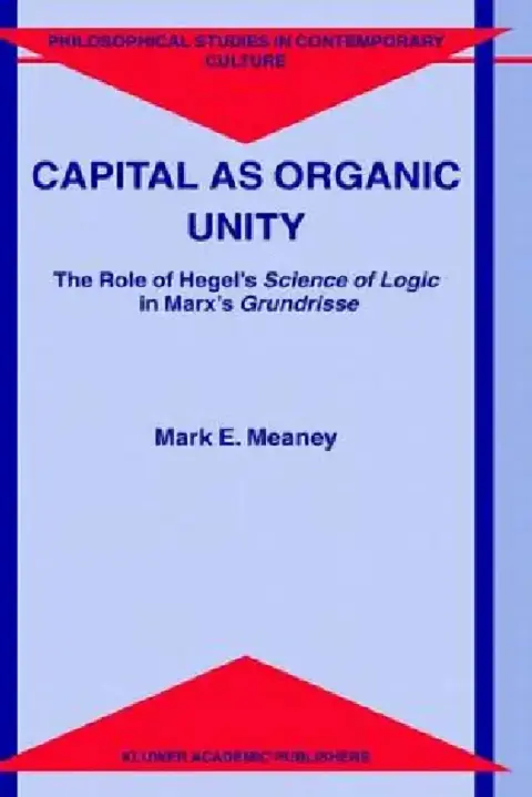 Cover of Capital as Organic Unity