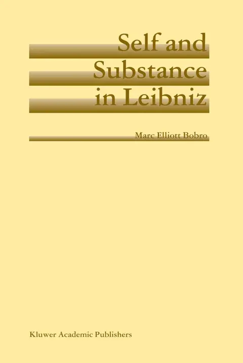 Cover of Self and Substance in Leibniz
