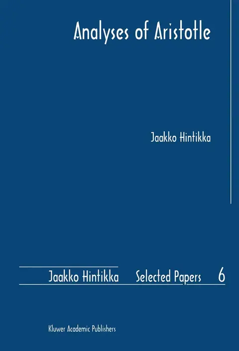 Cover of Analyses of Aristotle