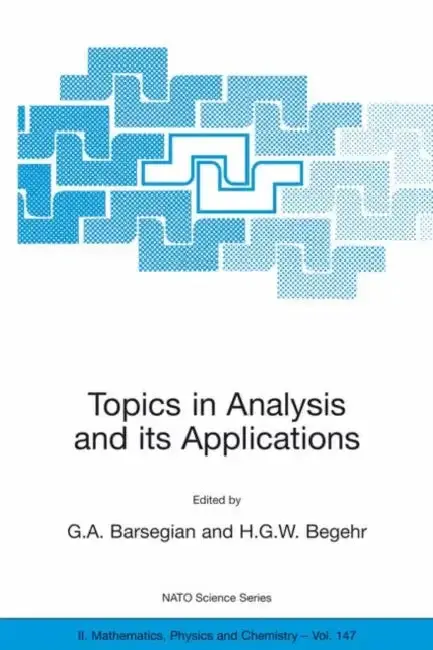 Cover of Topics in Analysis and Its Applications