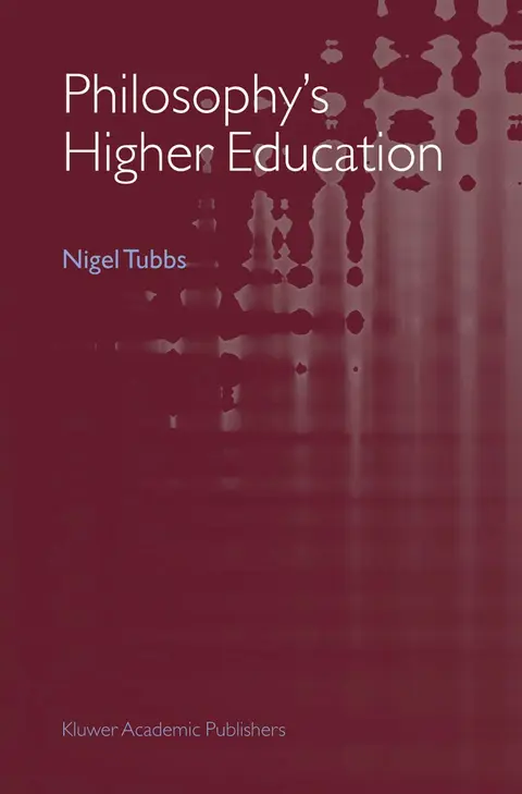 Cover of Philosophy's Higher Education