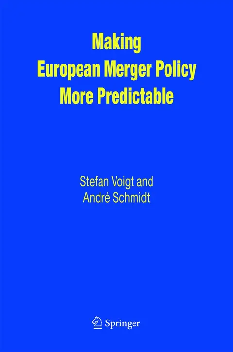 Cover of Making European Merger Policy More Predictable