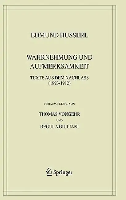 Cover of Wahrnehmung Und Aufmerksamkeit