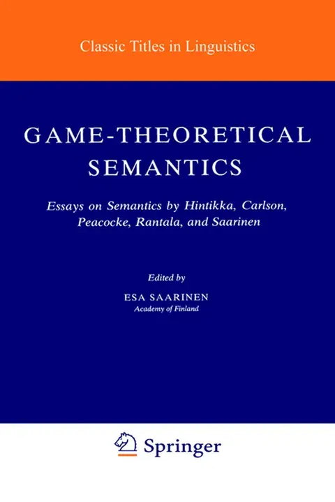 Cover of Game Theoretical Semantics