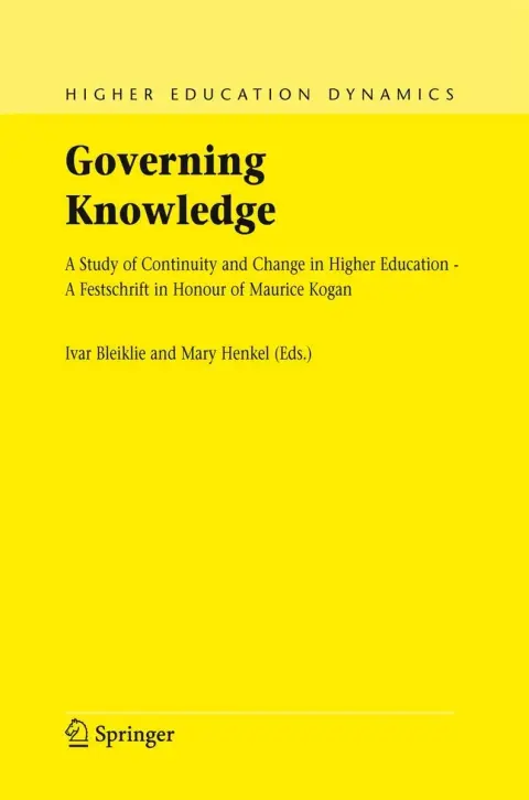 Cover of Governing Knowledge