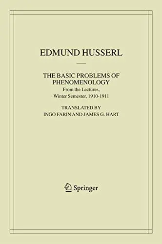 Cover of The Basic Problems of Phenomenology