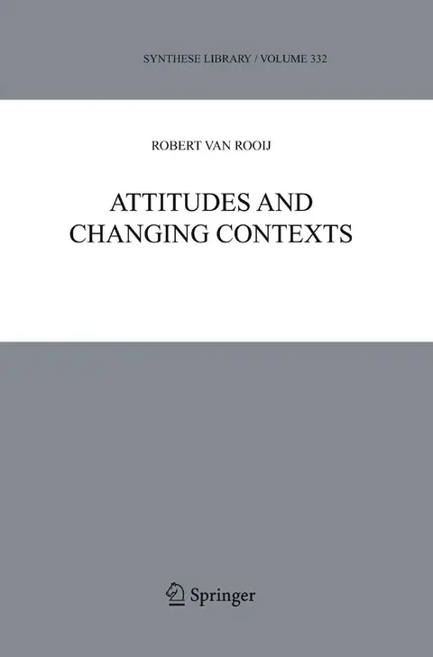 Cover of Attitudes and Changing Contexts