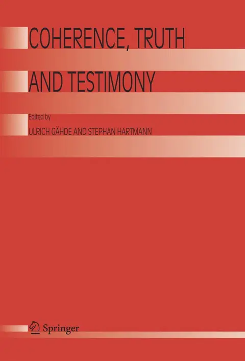 Cover of Coherence, Truth and Testimony