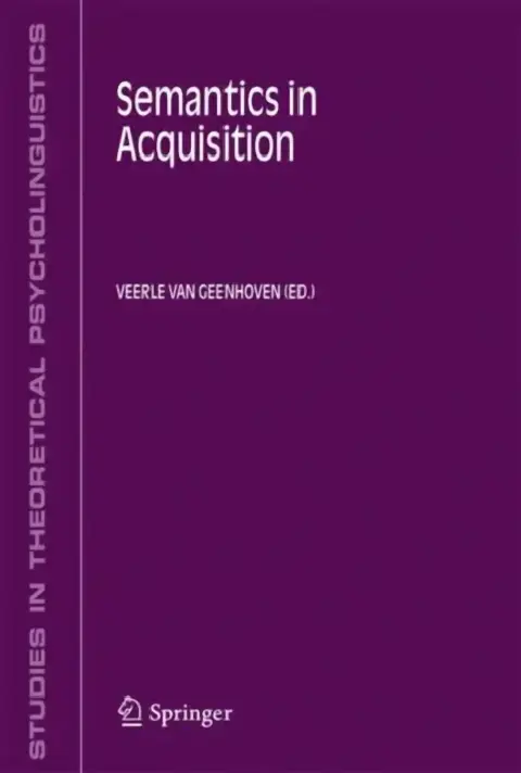 Cover of Semantics in Acquisition