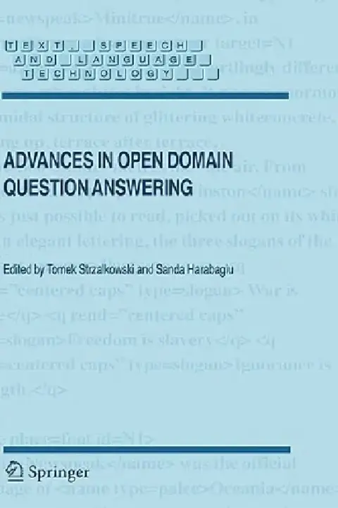 Cover of Advances in Open Domain Question Answering
