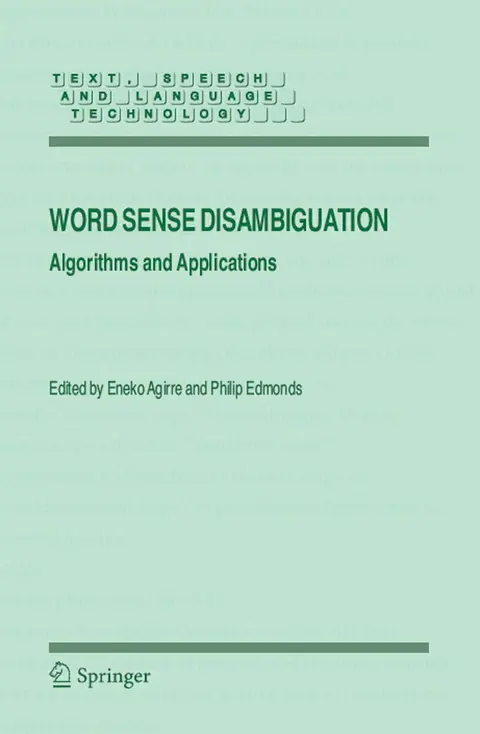 Cover of Word Sense Disambiguation