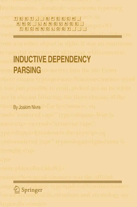 Cover of Inductive Dependency Parsing