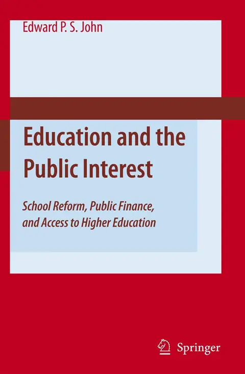 Cover of Education and the Public Interest