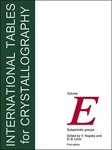 Cover of International Tables for Crystallography, Volume E
