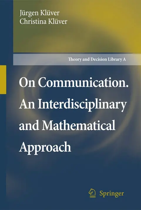 Cover of On Communication. an Interdisciplinary and Mathematical Approach