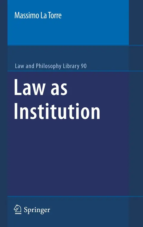 Cover of Law as Institution