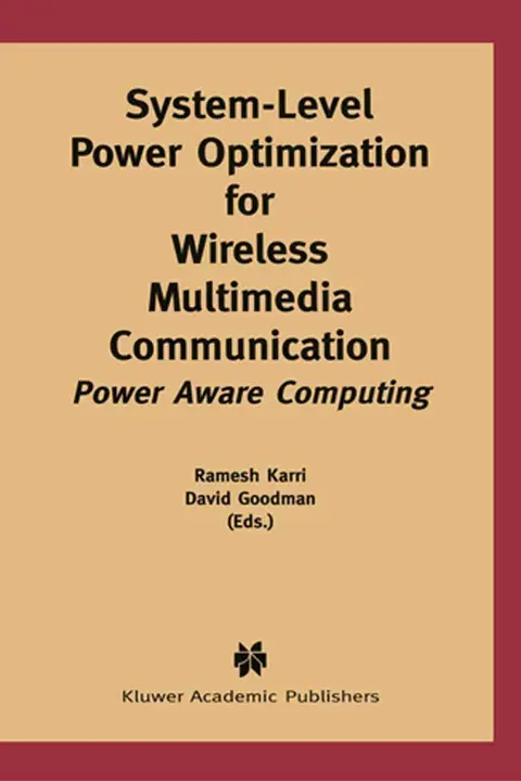 Cover of System-Level Power Optimization for Wireless Multimedia Communication