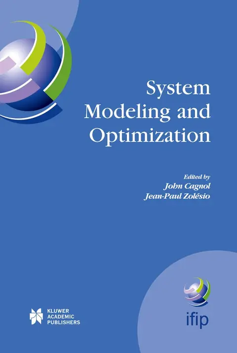 Cover of System Modeling and Optimization