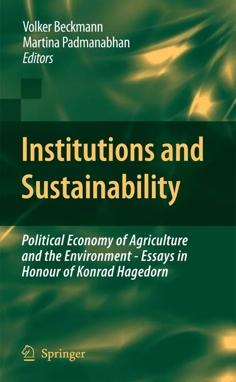 Cover of Institutions and Sustainability