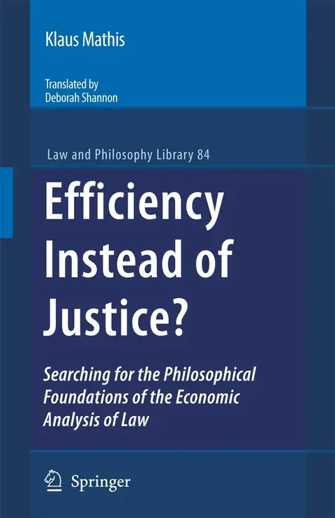 Cover of Efficiency Instead of Justice?