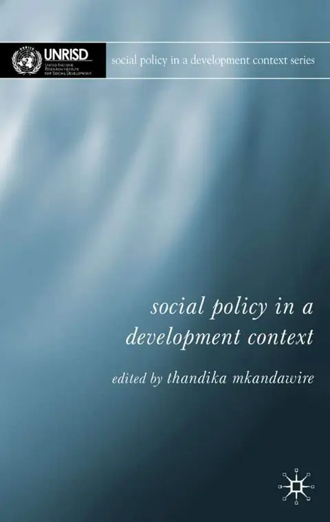 Cover of Social Policy in a Development Context