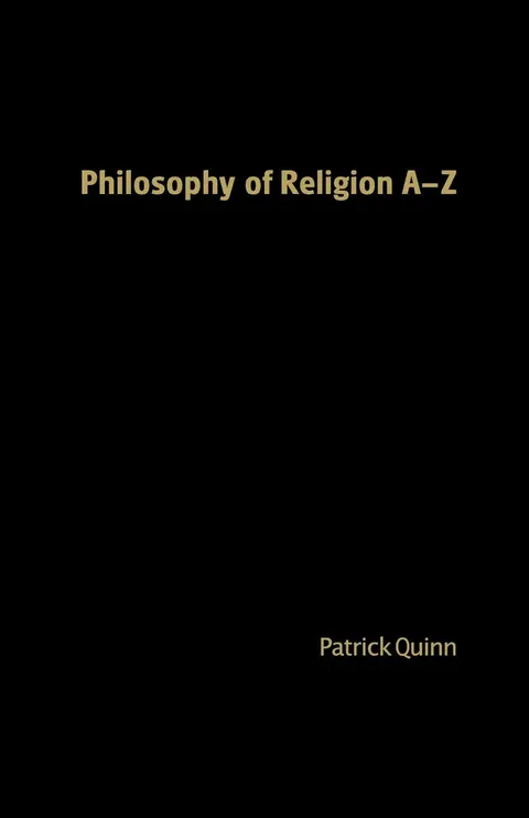Cover of Philosophy of Religion A-Z